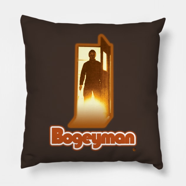 Halloween II Bogeyman Tee Pillow by MonkeyBubble