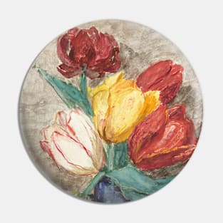 Tulips in a Vase by Sientje Mesdag-Van Houten Pin