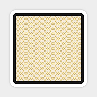 Argyle Mustard Off White Magnet