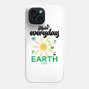 make everyday earth day  2024 gift april 22 Cute Teacher  Lover Rainbow Phone Case