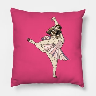 Pug Ballerina Tutu Pillow