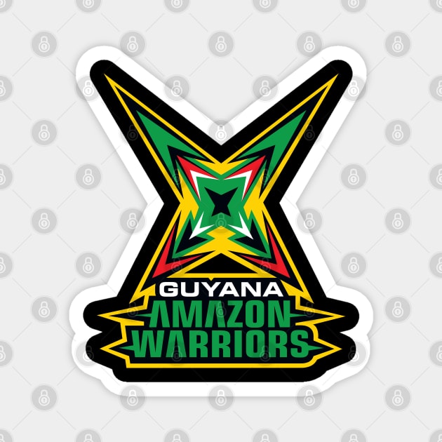 Guyana Amazon Warriors CPL T20 Cricket Magnet by rumsport