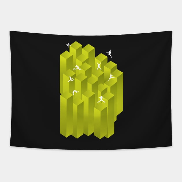 The Leap Tapestry by modernistdesign