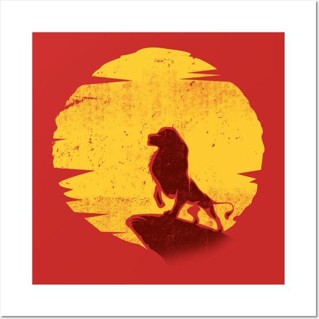 Pride Rock Sunrise Lion King - Lion King - Posters and Art Prints |  TeePublic