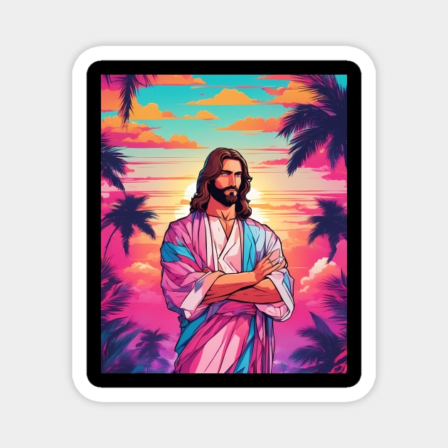 Jesus Christ I am with You Always Magnet by animegirlnft