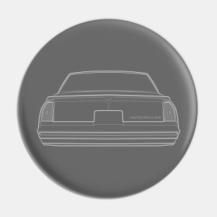 1984 Chevy Monte Carlo SS - rear stencil, white Pin