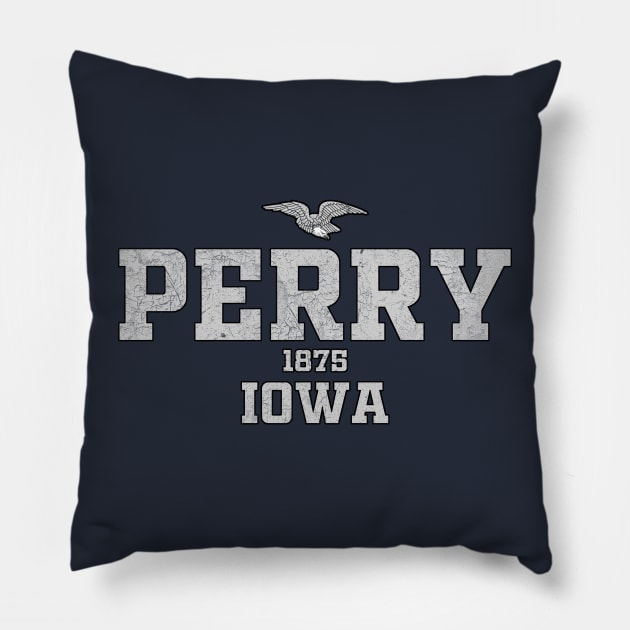 Perry Iowa Pillow by RAADesigns