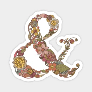 Floral Ampersand Magnet