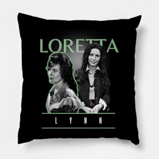 Loretta lynn +++ vintage style Pillow