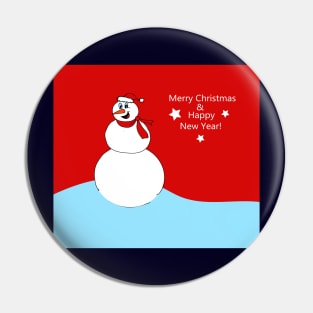 Christmas snowman Pin