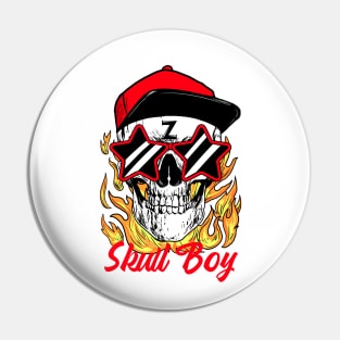 Skull Scholl Boy Pin