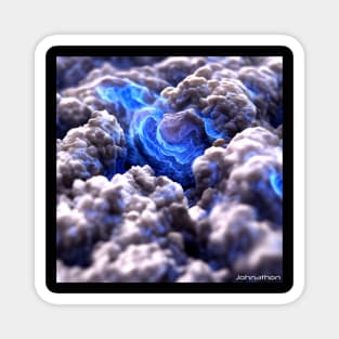 FRACTAL THUNDERSTORM ORIGINAL AI DIGITALLY GENERATED ARTWORK Magnet