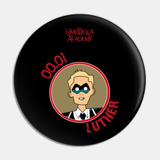 UMBRELLA ACADEMY: LUTHER ¨SPACEBOY¨ CARTOON (RED) Pin