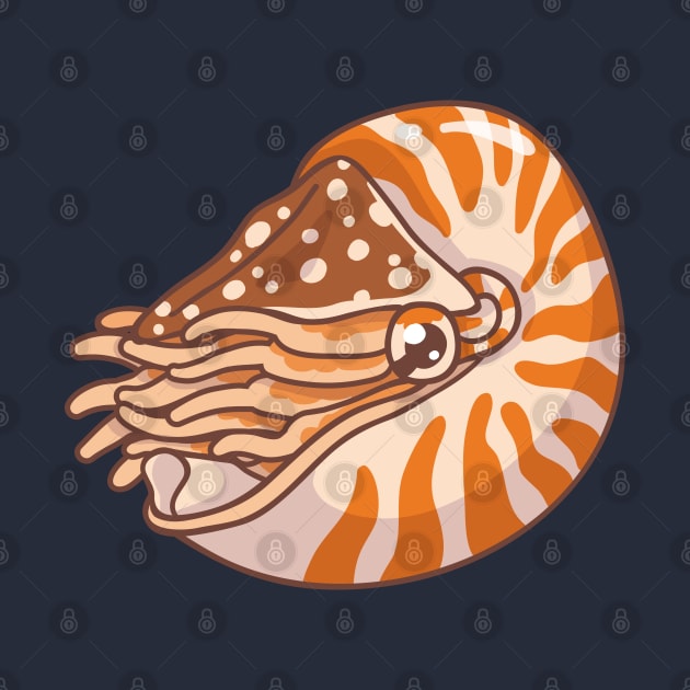 Chambered Nautilus by bytesizetreasure