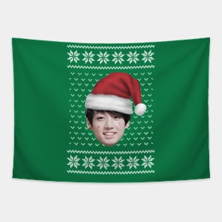 Ugly Sweater Jungkook Christmas Tapestry