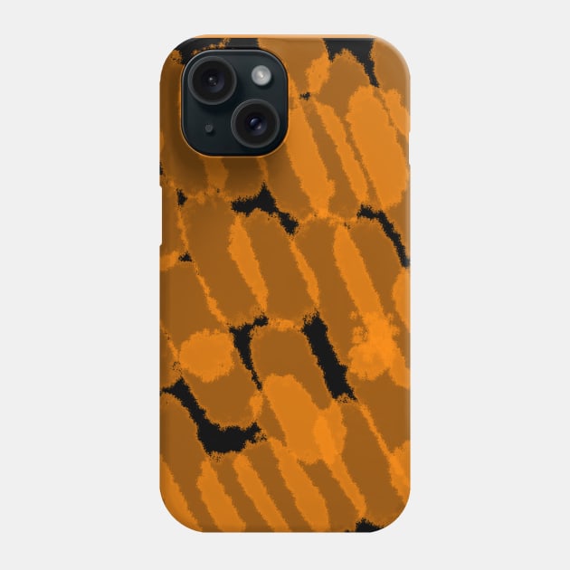 Orange abstract patterns Phone Case by jen28