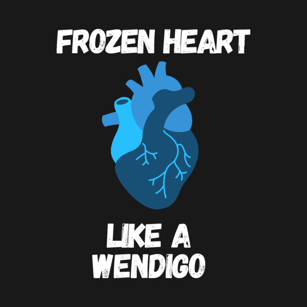 Frozen heart like a wendigo - Horror by LukjanovArt