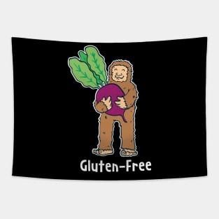 Gluten Free Diet - Big Foot Carrying Beetroot Tapestry