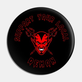 SUPPORT YOUR LOCAL DEMON 1 (R) Pin