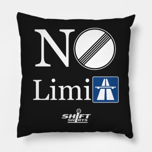 Shift Shirts No Limits - Autobahn Inspired Pillow