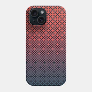 Red to Blue Dither Gradient Phone Case