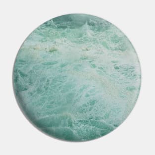 White surf in emerald waters to refresh and purify Pin
