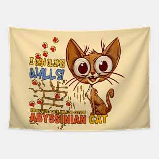 Abyssinian Cat Paws Tapestry