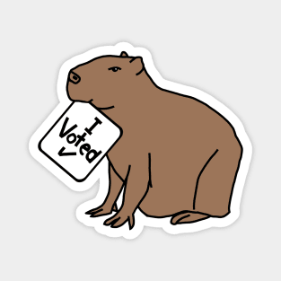 Cute Capybara says he Voted Magnet