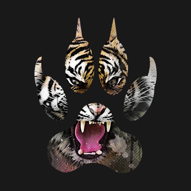 Angry Tiger Face Claw by Kryptic