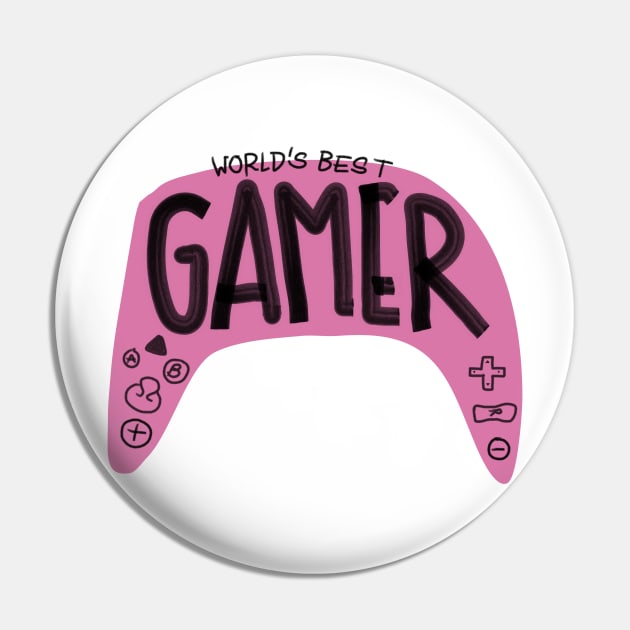 World’s best gamer Pin by Haleys Hand