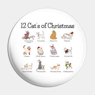 12 Cat’s of Christmas Pin