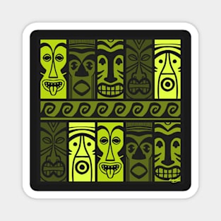 Keen Green Tikis! Magnet