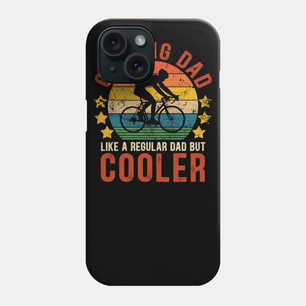 Cycling Dad Funny Vintage Cycling Father's Day Gift Phone Case by Kimko
