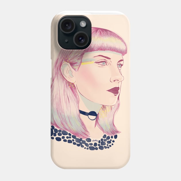 Think Pink Molly Nilsson Phone Case by solfortuny