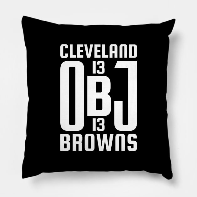 OBJ Cleveland Browns 3 Pillow by HooPet