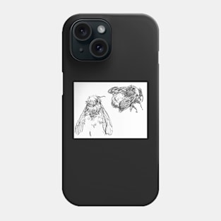 Bumblebees sketch Phone Case