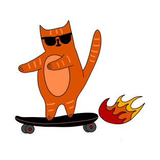 Skater Cat T-Shirt