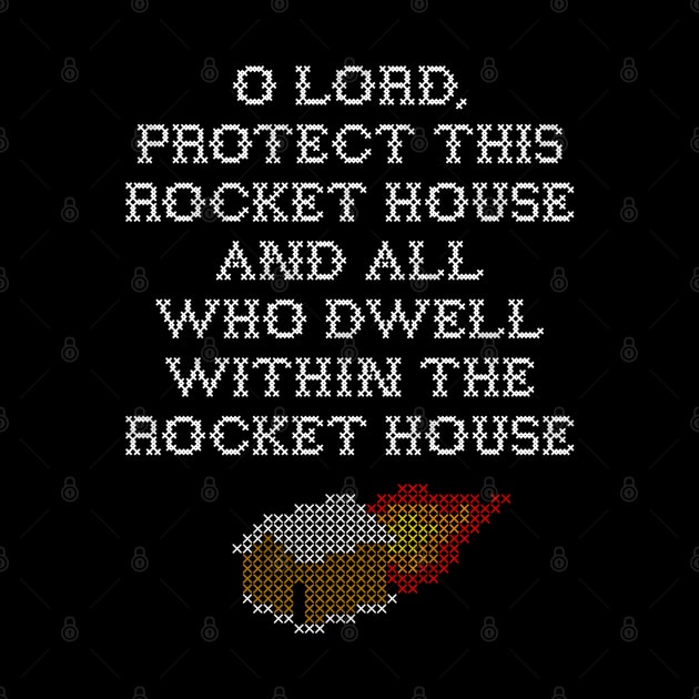 Rocket House Cross Stitch by EightUnder