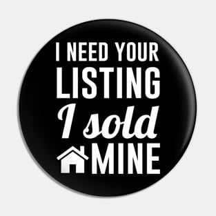 I need your listing I sold mine Pin