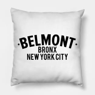 New York Bronx - New York Bronx Schriftzug - Bronx Logo - Bronx Belmont Pillow