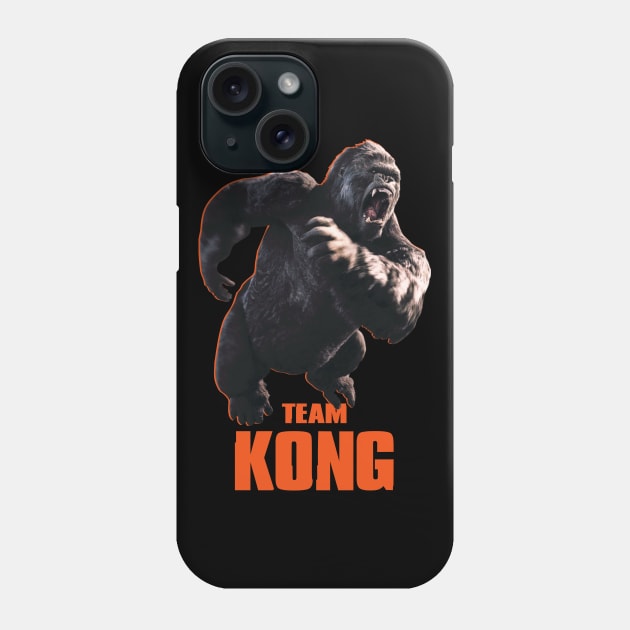 Godzilla vs Kong - Official Team Kong Neon Phone Case by Pannolinno