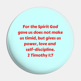 Bible Verse 2 Timothy 1:7 Pin