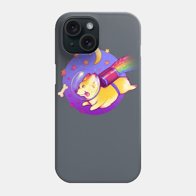 See You Space Corgi Phone Case by MeganLara