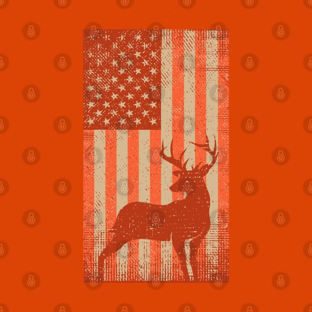 Deer Hunting Safety Orange Flag by Etopix