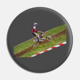 motocross enduro on the hill Pin