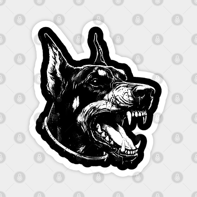 Doberman Magnet by Silly Me Studio