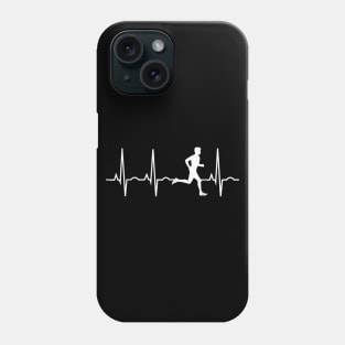 Running Shirt for Men Runners Heartbeat Gift Phone Case