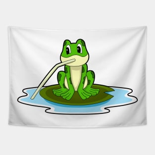 Frog Water Drinking straw Tapestry