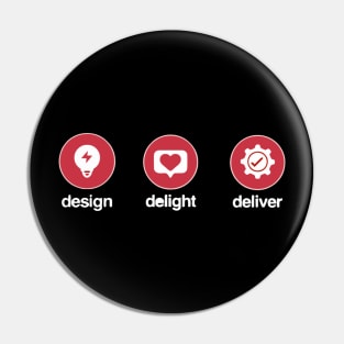 Design Delight Deliver Pin