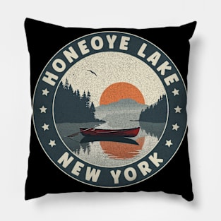 Honeoye Lake New York Sunset Pillow